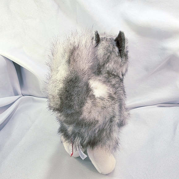 Douglas Cat Plush 1864 Purple Frosted Hue White Gray Tail Up 10 Inch 2016 - Picture 6 of 11